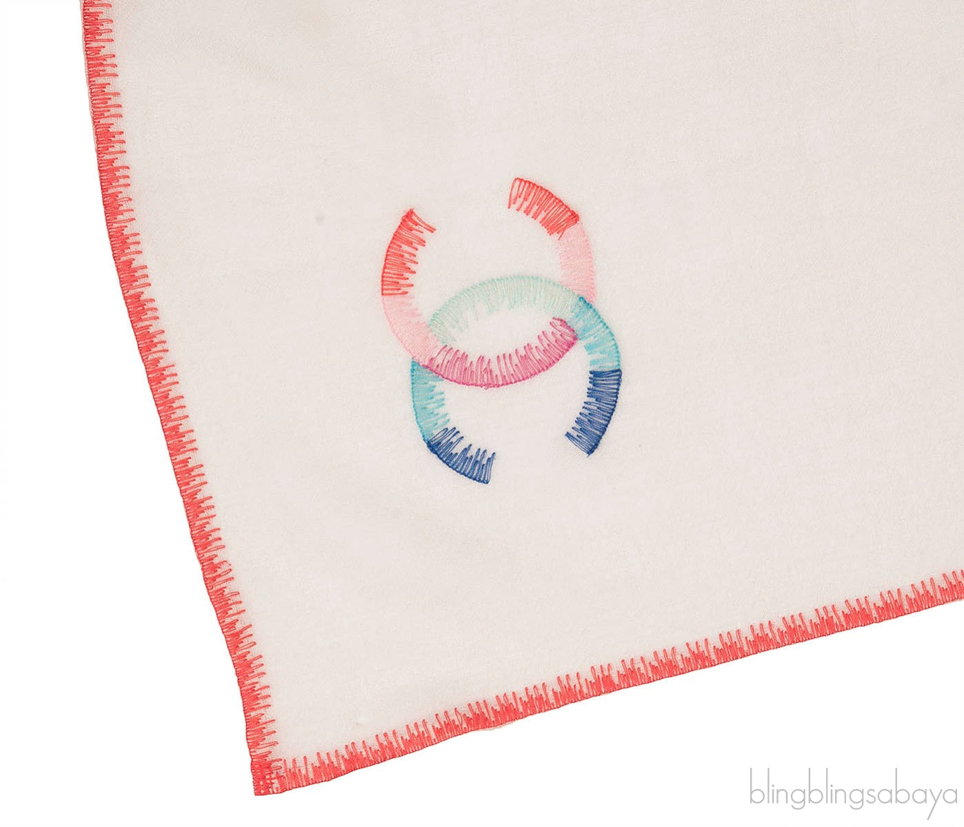 Beige Multicolor Trim CC Shawl