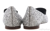 Silver Glitter Ballerina Flats