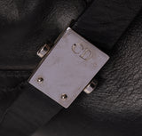 Christian Dior Black Leather Moto Boots 41