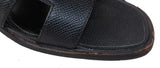Hermes Black Oran Epsom Sandals
