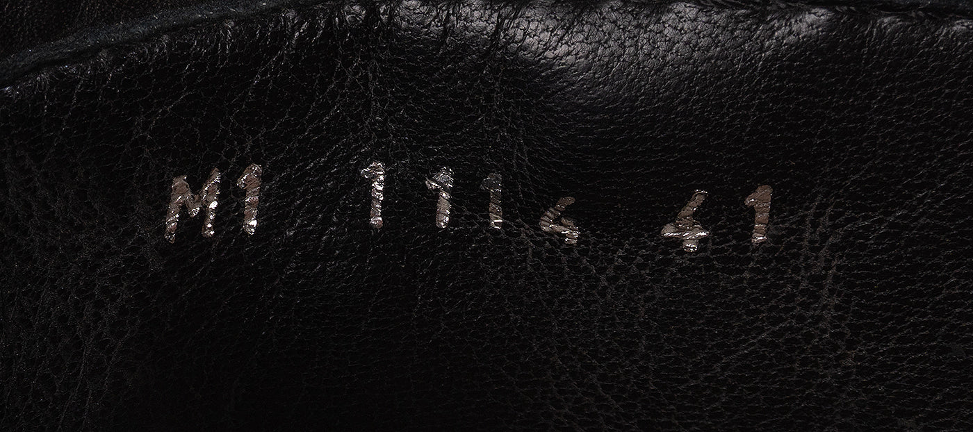 Christian Dior Black Leather Moto Boots 41