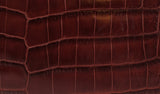 Cape Cobra Burgundy Crocodile Top Handle Bag