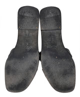 Hermes Black Oran Epsom Sandals