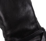 Christian Dior Black Leather Moto Boots 41