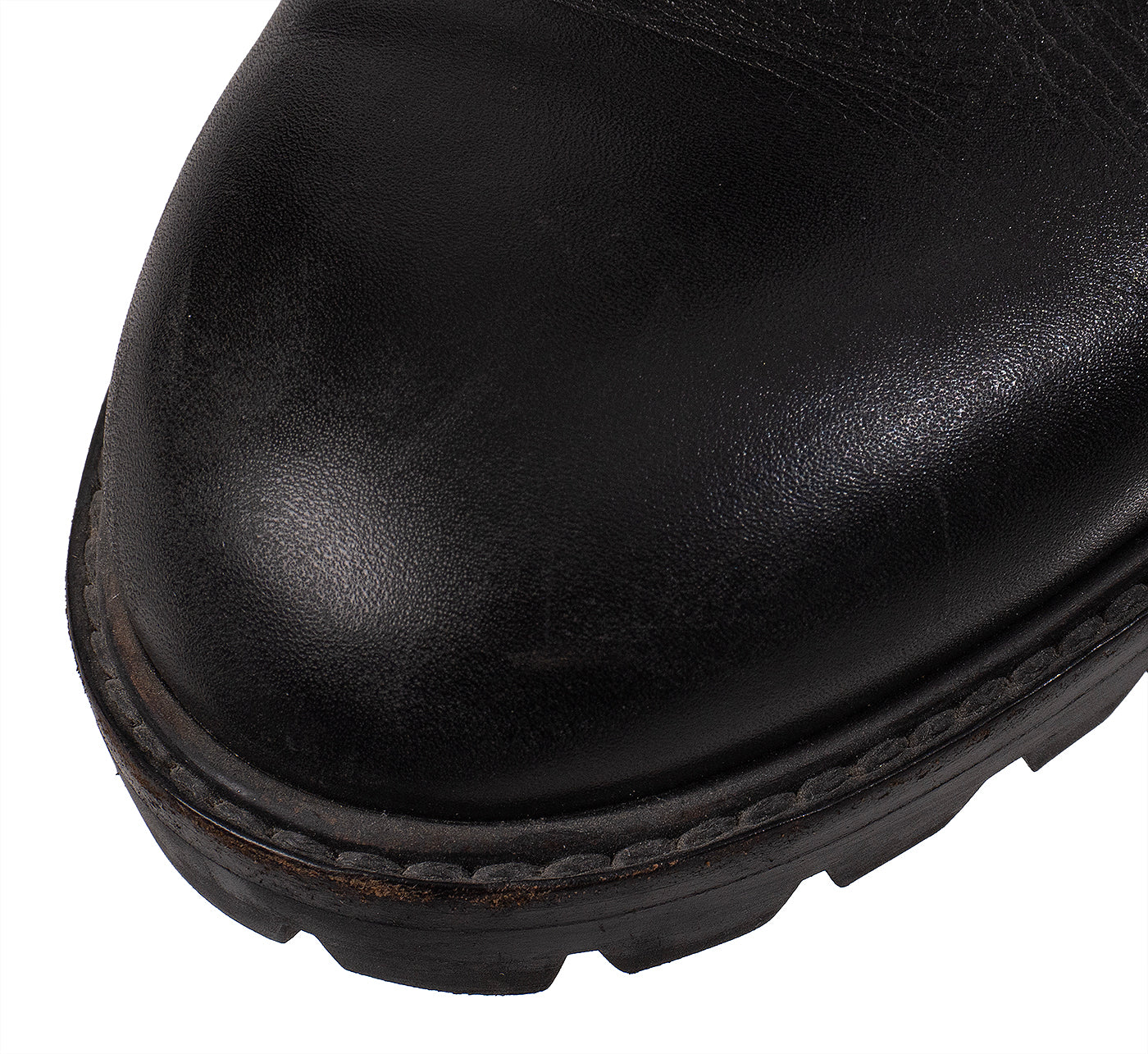 Christian Dior Black Leather Moto Boots 41