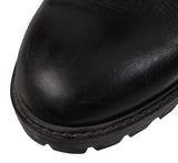 Christian Dior Black Leather Moto Boots 41