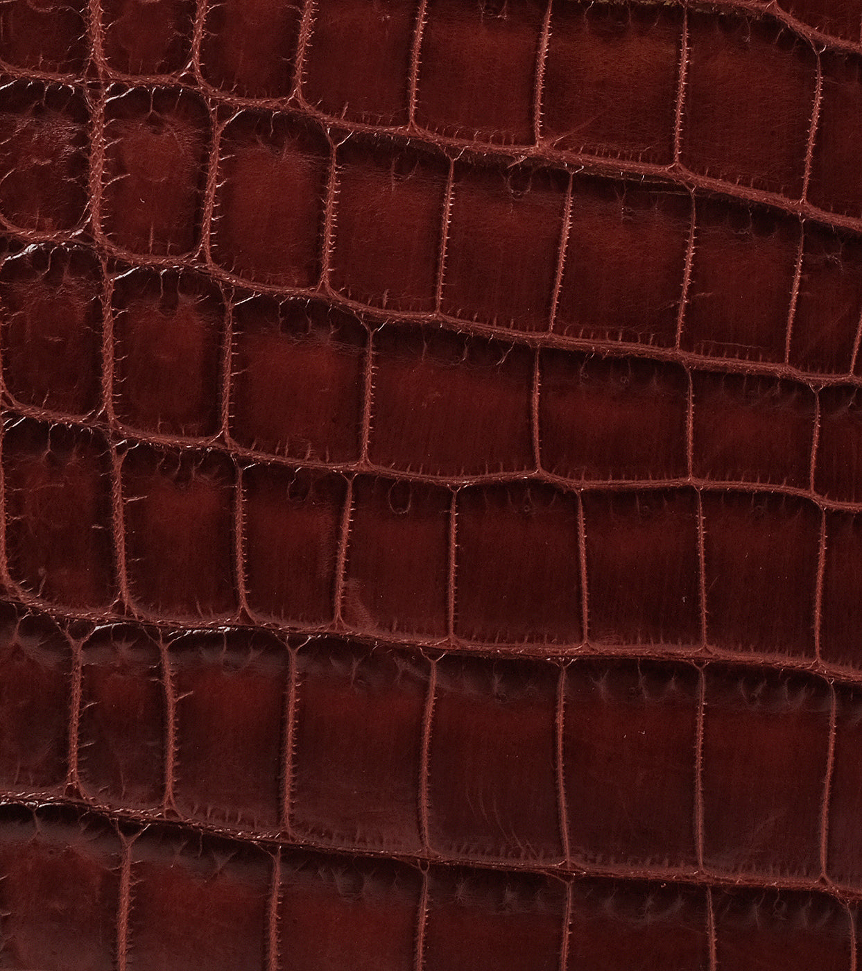 Cape Cobra Burgundy Crocodile Top Handle Bag