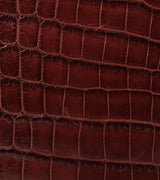 Cape Cobra Burgundy Crocodile Top Handle Bag