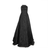 Jovani Black Bead Embellished Gown