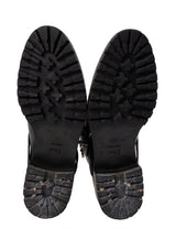 Christian Dior Black Leather Moto Boots 41