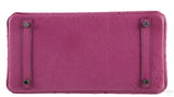 Birkin 30 Fuchsia Pink Ostrich PHW