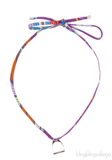 Multicolor Purple Silk Necklace