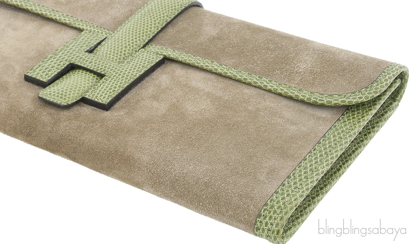 Jige Elan Clutch Suede / Lizard