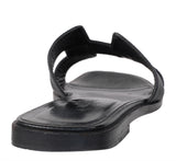 Hermes Black Oran Epsom Sandals
