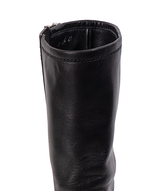 Christian Dior Black Leather Moto Boots 41