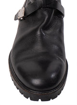 Christian Dior Black Leather Moto Boots 41