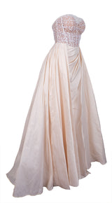 Tarik Ediz Vanila Yana Elbise Corset Tulle Gown XS