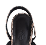 Hermes Glamour 75 Ombre Lizard Sandals 37