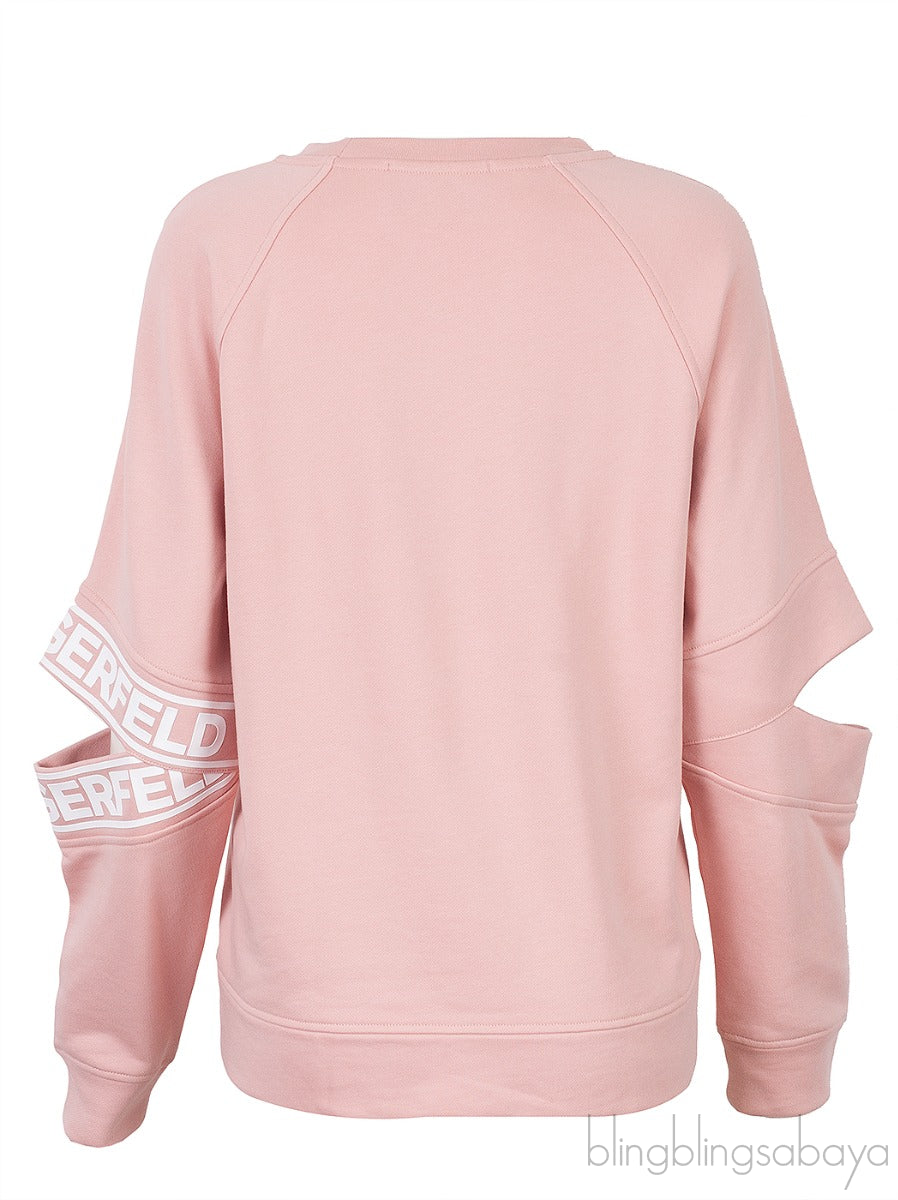 Cut-out Sleeve Sweatshirt