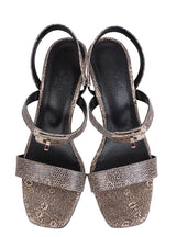 Hermes Glamour 75 Ombre Lizard Sandals 37
