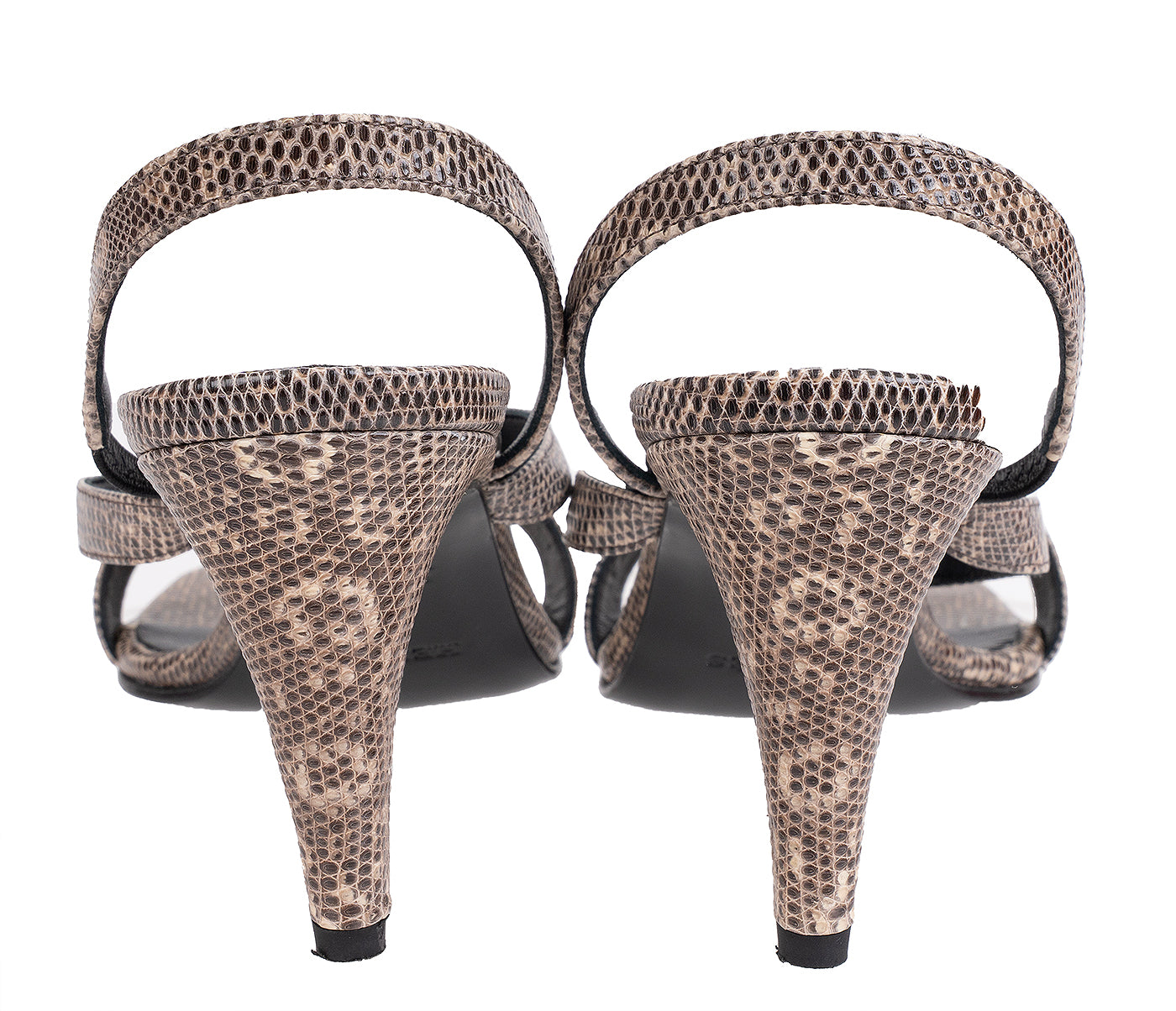 Hermes Glamour 75 Ombre Lizard Sandals 37
