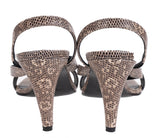 Hermes Glamour 75 Ombre Lizard Sandals 37