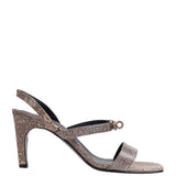 Hermes Glamour 75 Ombre Lizard Sandals 37