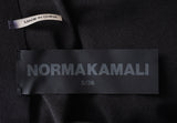 Norma Kamali Black V-neck Gathered Front Jumpsuit