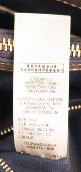 Burberry Twill Medium Banner Metallic Gold Tote Bag