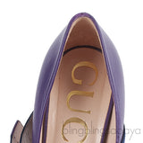 Gucci Purple Sylvie High Heels