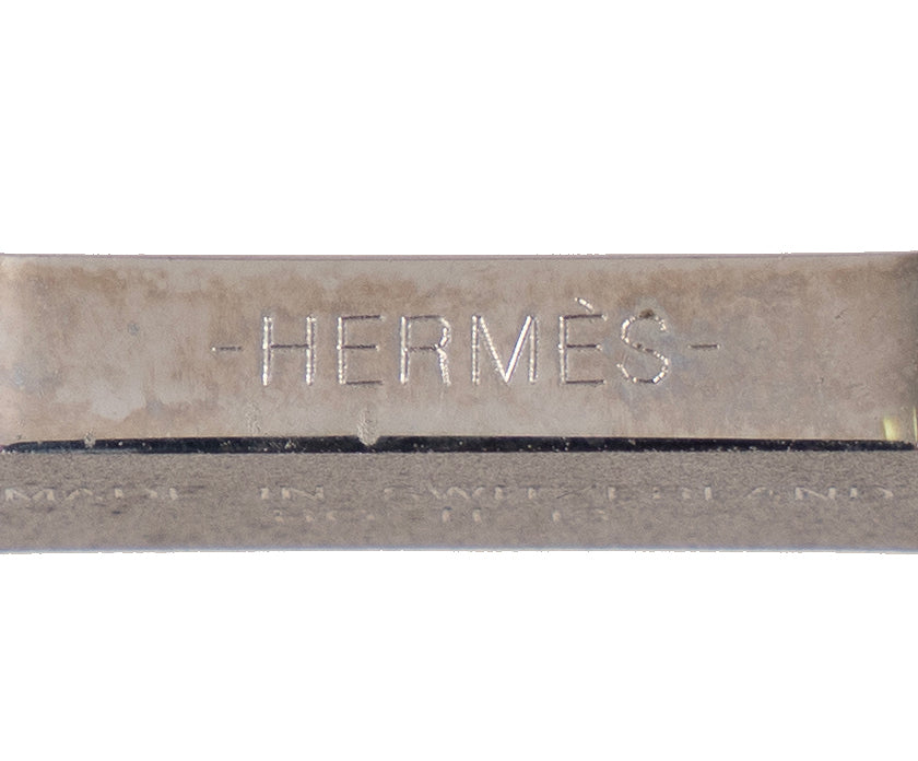 Hermes H Constance Silver 13 mm Lizard Buckle