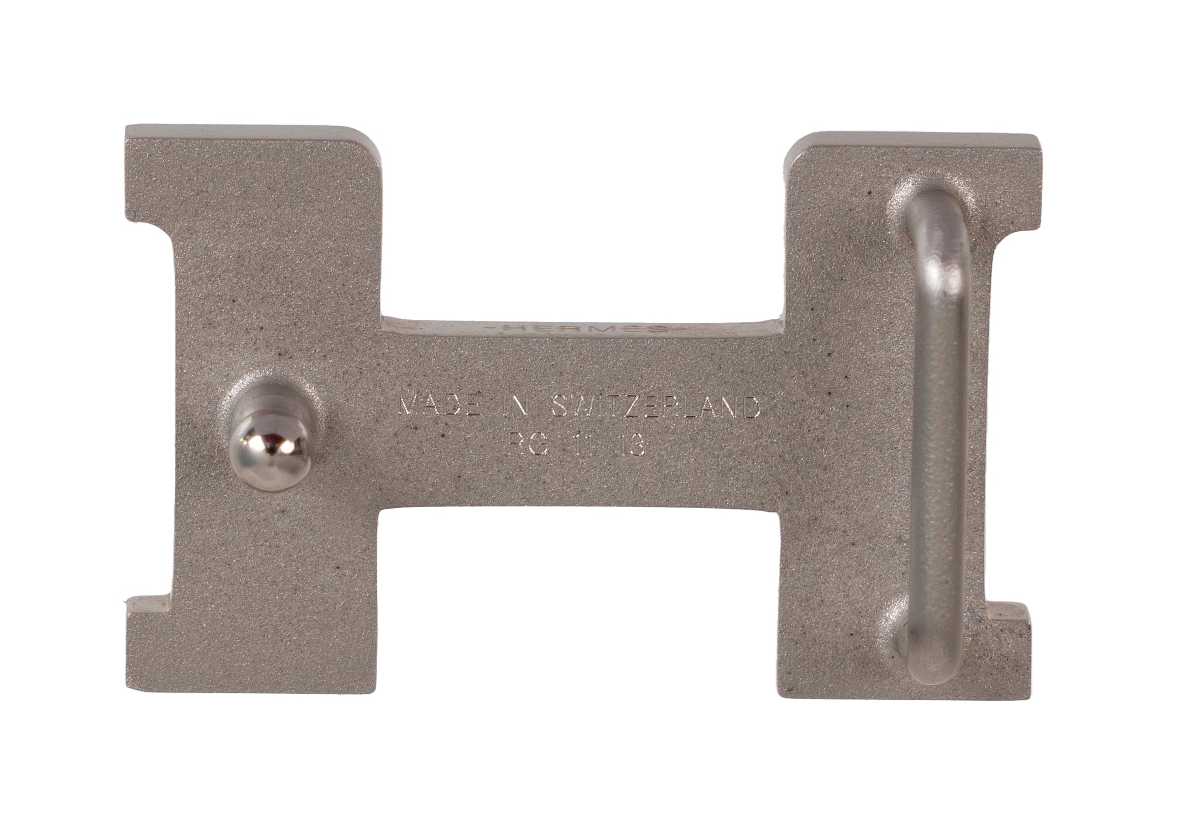 Hermes H Constance Silver 13 mm Lizard Buckle