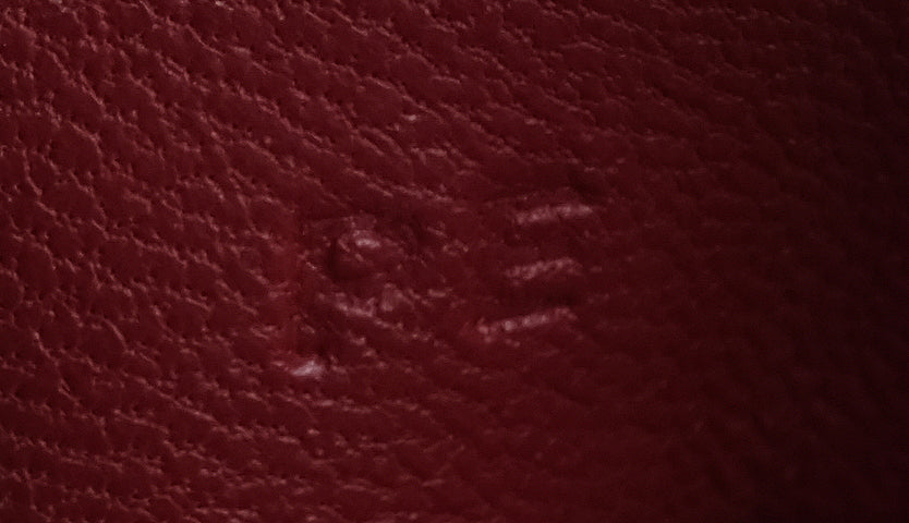 Hermes Rouge H Epsom Oran Sandals 36