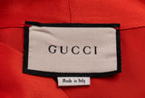 Gucci Red Self-tie Bow Shirt