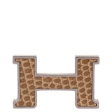 Hermes H Constance Silver 13 mm Lizard Buckle