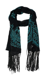 Dries Van Noten Bead Embellished Fringed Stole