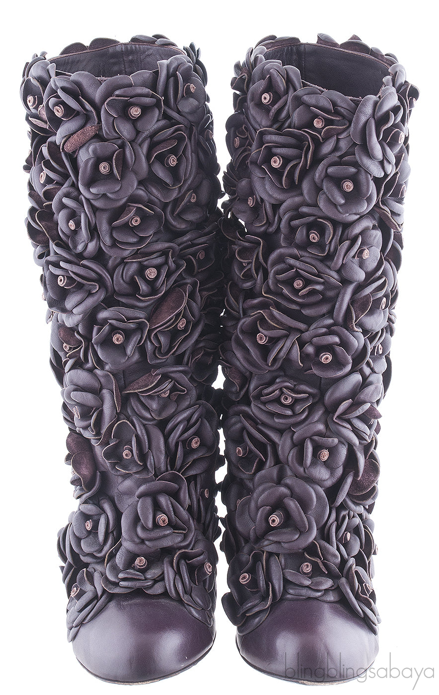 Camellia Leather Boots