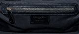 Black Leather Cannage Shoulder Bag