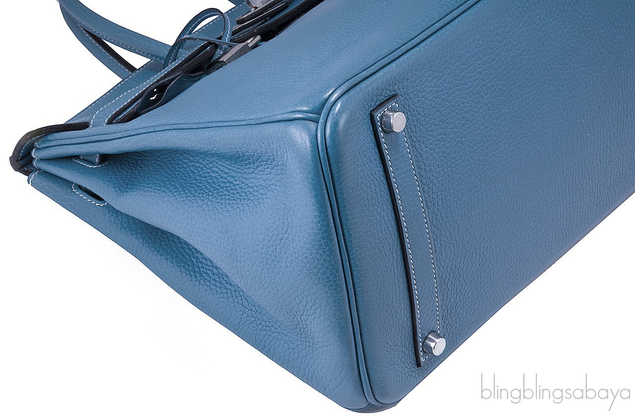 Birkin 35 Blue Jean Togo