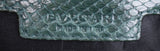 Bvlgari Green Python Monete Fold-over Clutch