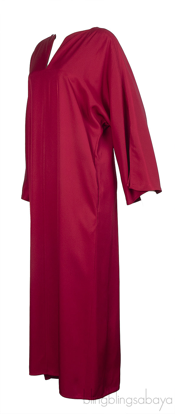 By Malene Birger Burgundy Caftan Dress