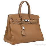 Birkin 35 Gold Togo PHW