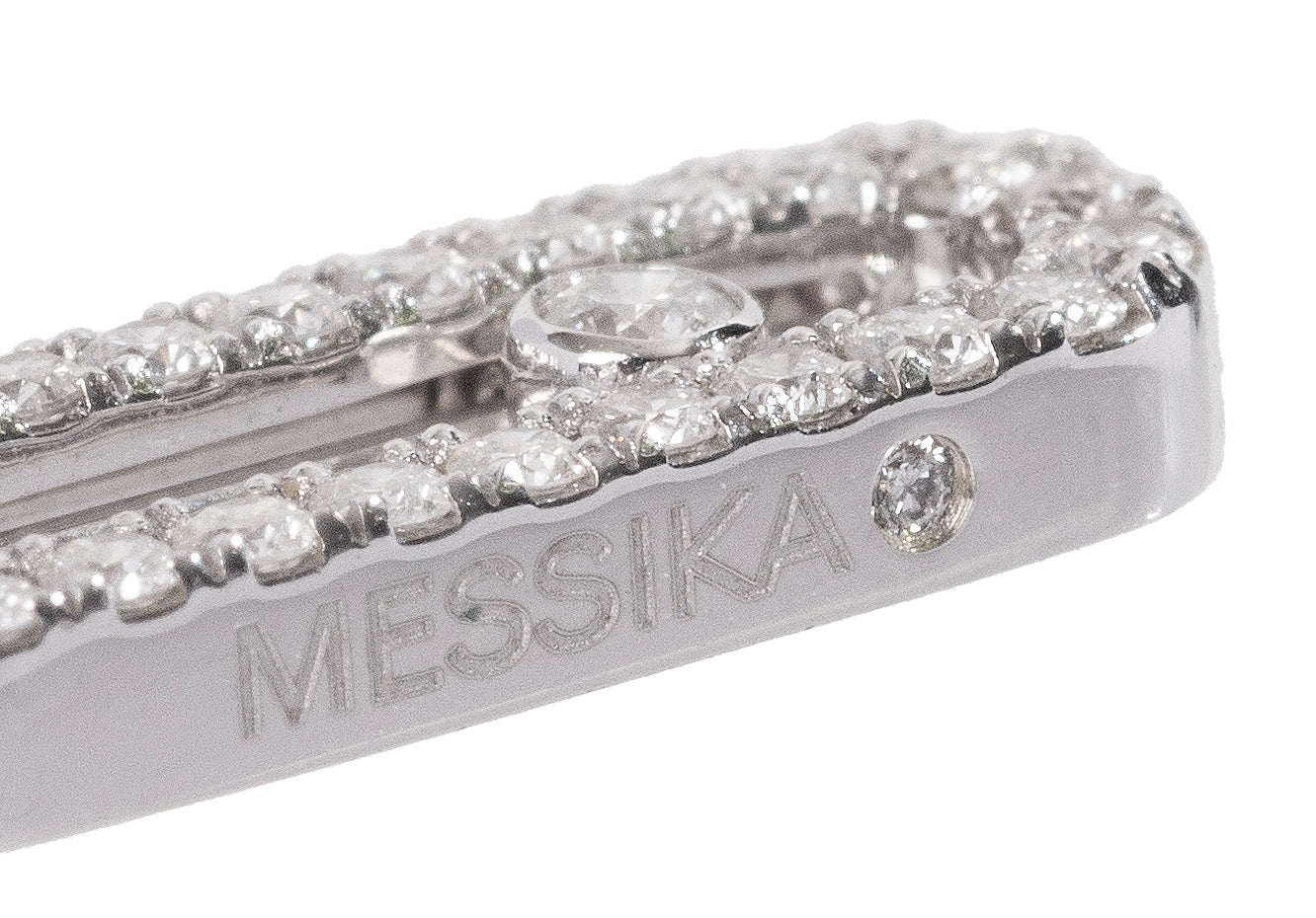 Messika Move Uno White Gold Diamond Drop Earrings