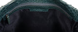Bvlgari Green Python Monete Fold-over Clutch
