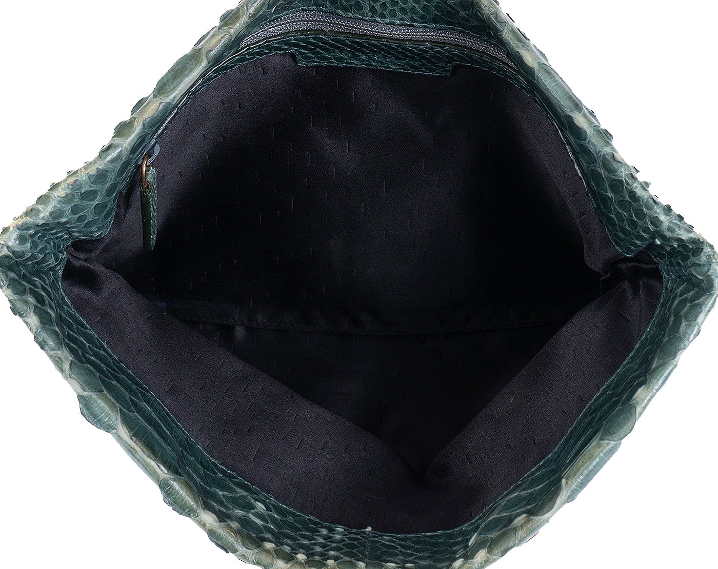 Bvlgari Green Python Monete Fold-over Clutch