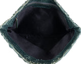 Bvlgari Green Python Monete Fold-over Clutch