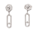 Messika Move Uno White Gold Diamond Drop Earrings