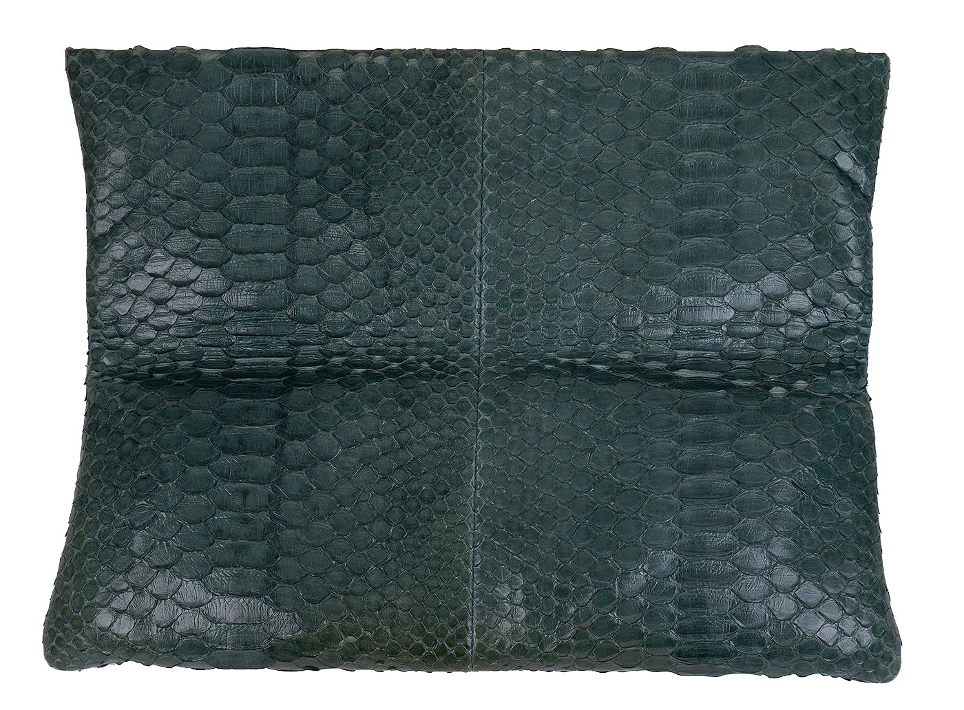 Bvlgari Green Python Monete Fold-over Clutch