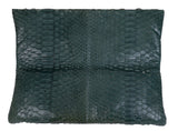 Bvlgari Green Python Monete Fold-over Clutch
