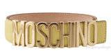 Yellow Logo Leather Belt